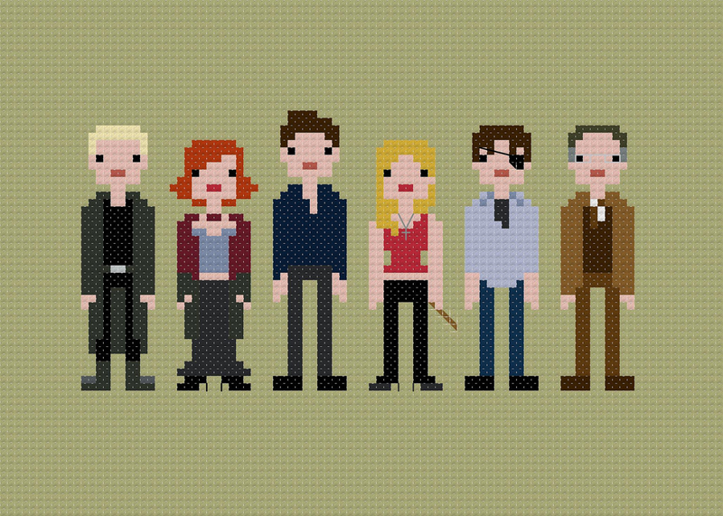 Illustration for article titled I Want All These Impossibly Cool 8-Bit Cross-Stitches